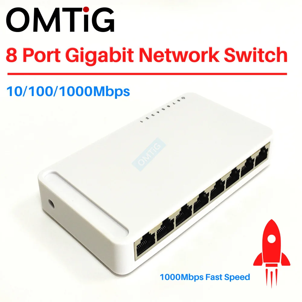 5 8 Porte 1000Mbps Switch Di Rete Gigabit Ethernet Smart Switcher Internet Splitter Hub Rj45 Di Alta Qualità