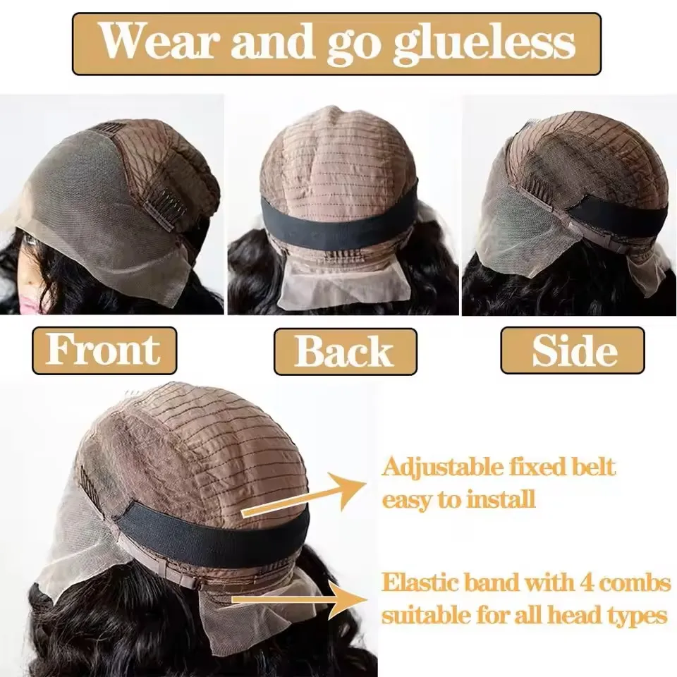 Ash Blonde Short Bob Bone Straight Wig Highlight 13x4 Transparent Lace Front Glueless Wig Human Hair Preplucked Ready To Wear