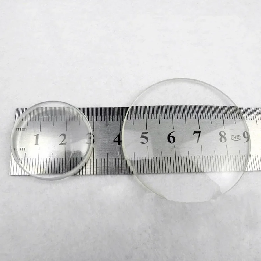 이중 볼록 렌즈 그룹, 평면 볼록 FL 300mm 유리 렌즈, DIY 망원경 렌즈 그룹, 1 개, 30mm, 초점 거리 50mm 및 1 개 50mm