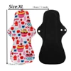 Bamboo Charcoal Washable Menstrual Pads Women Cloth Pads for Heavy Periods Reusable Sanitary Napkin Set 5Pcs XL Sanitary Towels 3