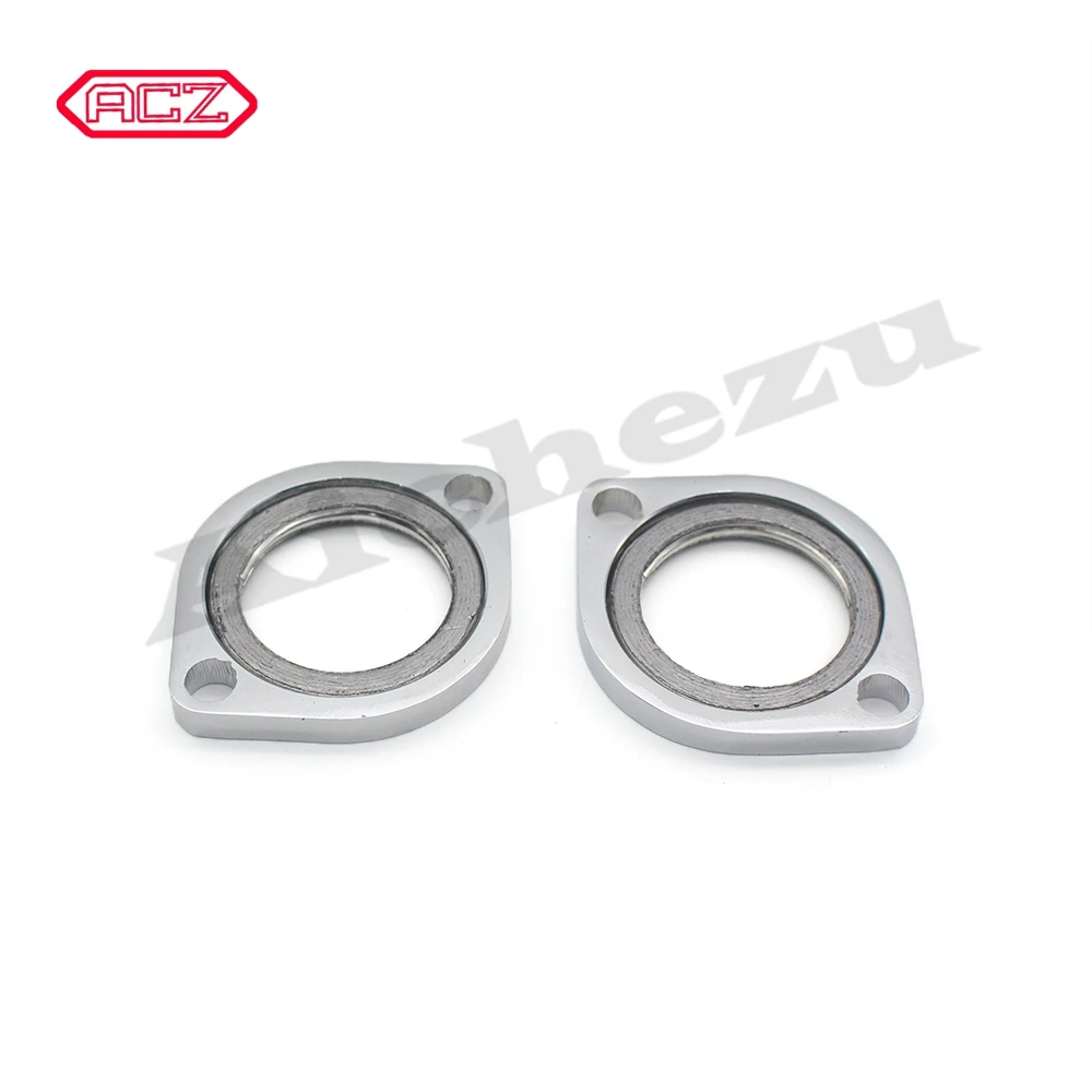 Fast Pro Exhaust Flange Kit W/Graphite Dount Gasket For Harley Evo Twin Cam Dyna Sportster 883 
