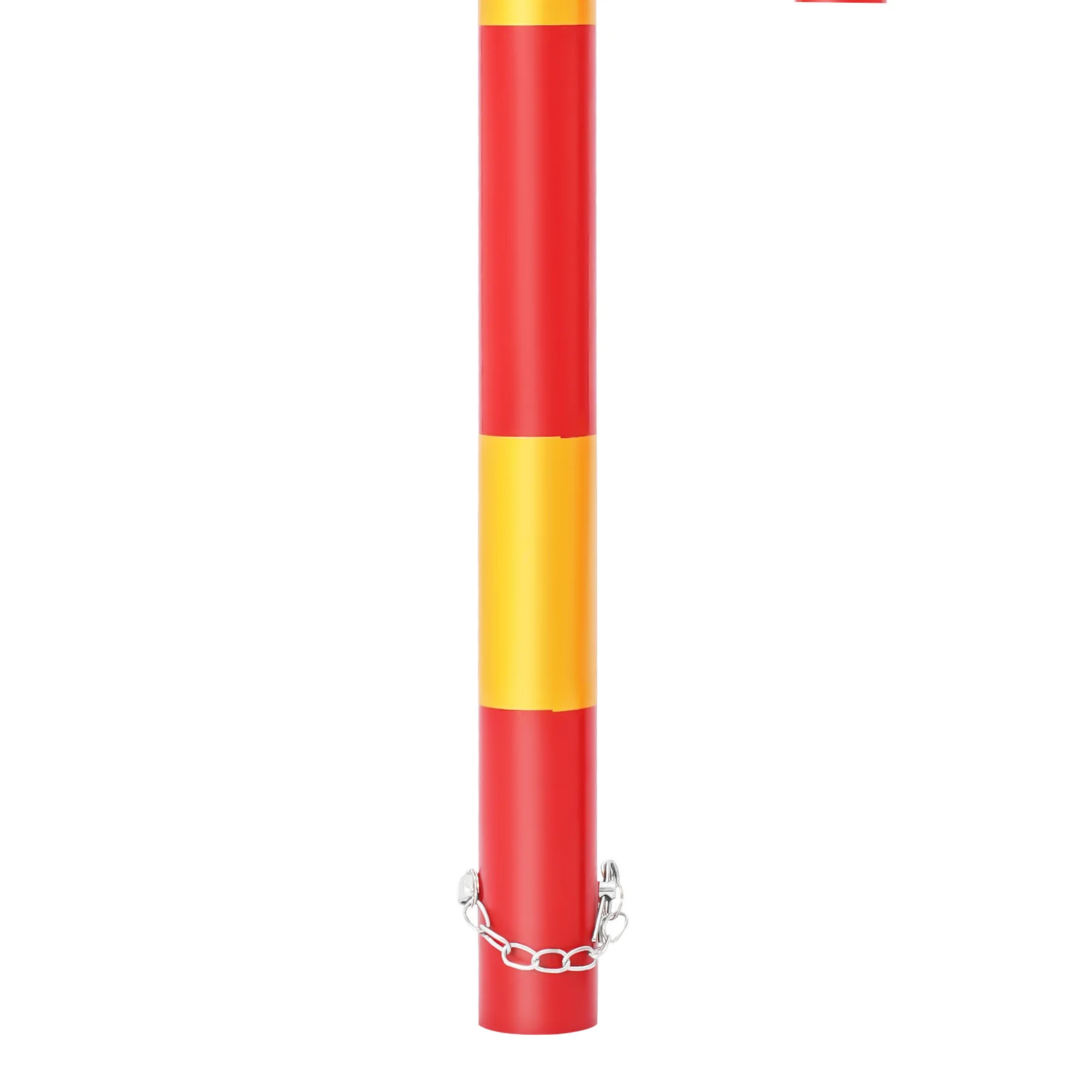 Rot-gelbe Abschleppstange 95 cm + 88 cm, 3T Zugkraft, Zwei-Wege-Dämpfung, Anhängerkupplung aus Eisen für Autos, SUVs, Geländefahrzeuge – Detail 18