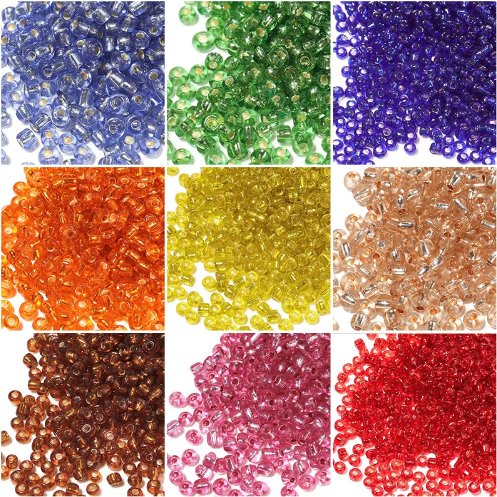 

Fine Glass Small Round Beads Translucent 2-4mm Making Glamour Fashion Jewelry DIY Ladies Necklace Earrings Bracelet Accessories