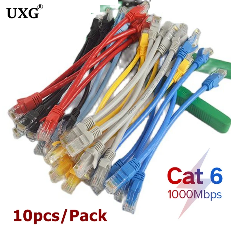 10Pcs Short CAT6 RJ45 CAT 6 CAT6e RJ 45 Network Router Modem