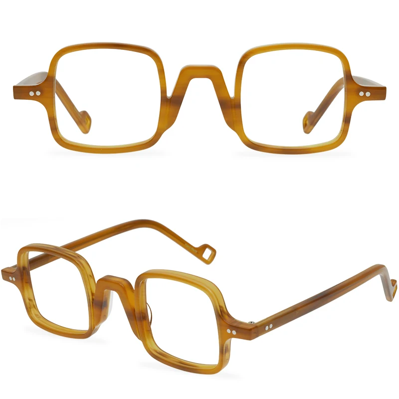 

Vintage Eyeglass Frame For Women Acetate Square Glasses For Men Optical Eyewear Fashionable High Quality