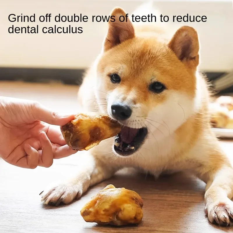 Dog Snacks Dried Beef Kneecaps Pet Snacks Dog Teething Stick Interactive Reward Training Treats Chewing Training dog snacks