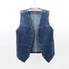 Woman Jacket Vest Spring Summer Denim Vest Women's Short Loose Sleeveless Coat Vest Chaleco Mujer 2