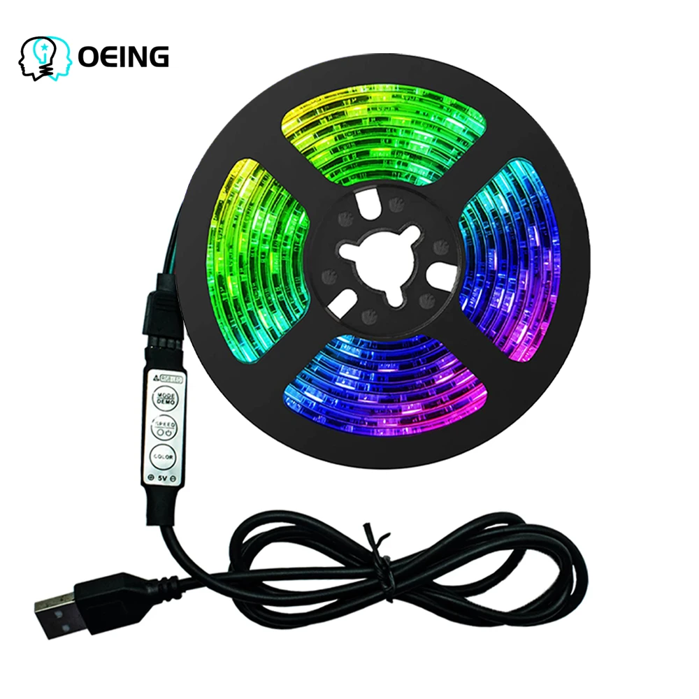 USB LED Strip Light 2835 Bluetooth 5V RGB Lamp Ribbon Flexible Lights For Room Decoration TV BackLight Diode Tape Fita Luces |