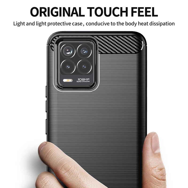 Shockproof Carbon Fiber Soft Silicone Phone Case Cover