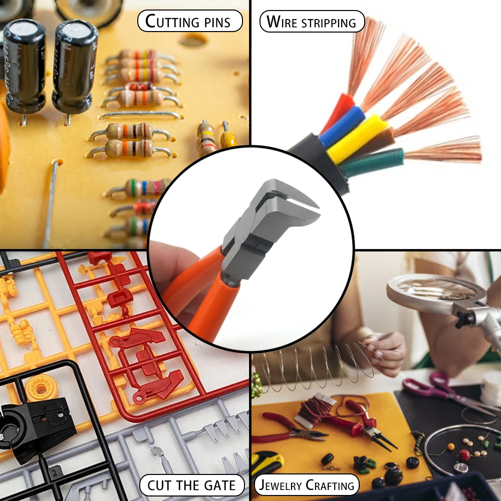 45&deg;/90&deg; Special Angle Runner Pliers Multifunctional Tool for PCB Pins Model Making Wire Cutting and Stripping Universal Pliers Hand Tools