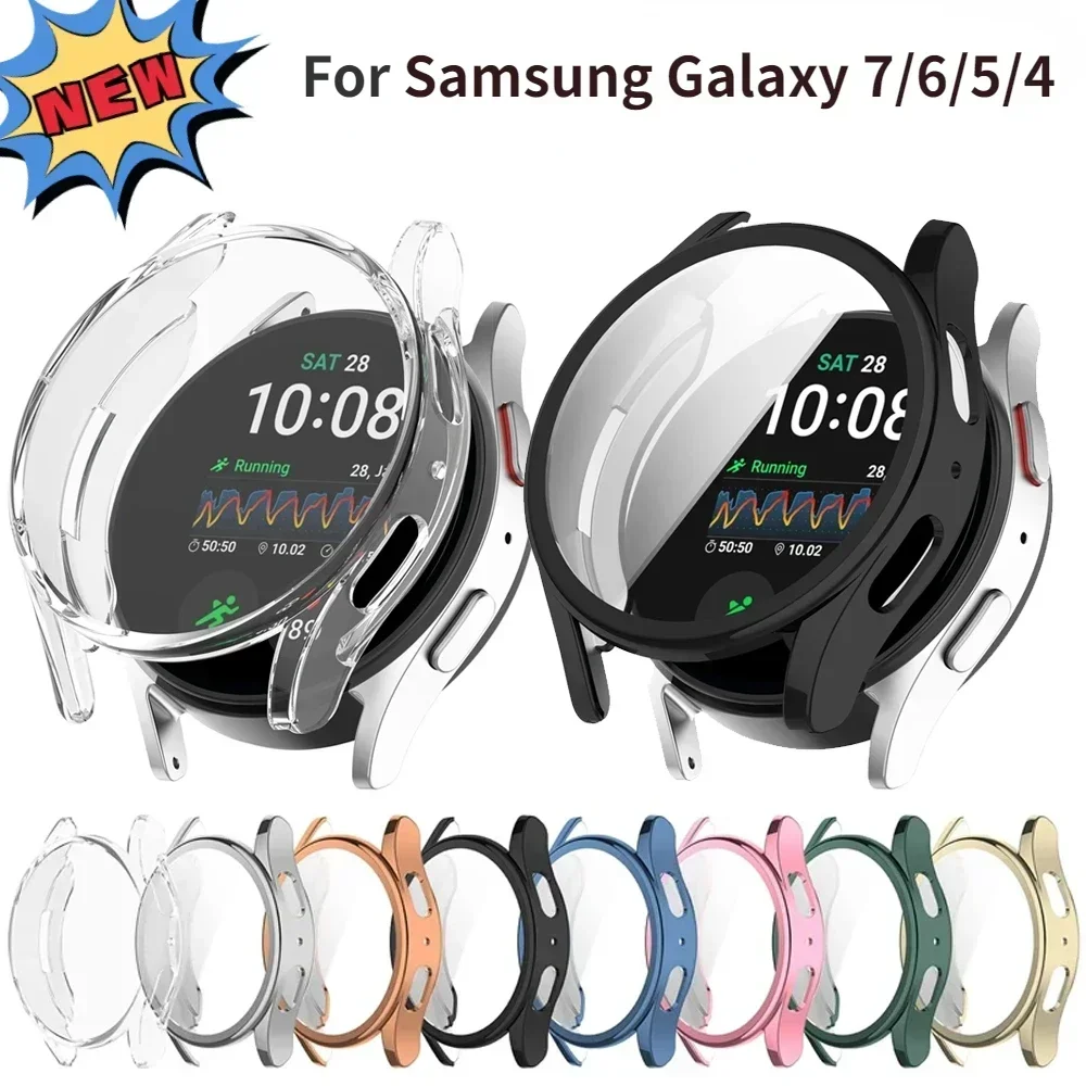 All-Around TPU Screen Protector Case - Enhanced Protective Cover for Samsung Galaxy Watch Accessories (40mm/44mm)