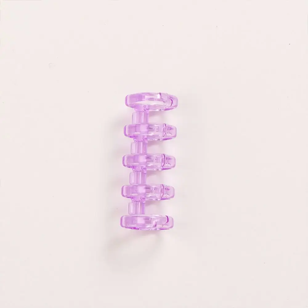1Pcs 바인딩 스파인 스냅 스플릿 바인더 링 학습 카드 A4 A5 A6 노트 루스 리프 플라스틱 문구 사무용품