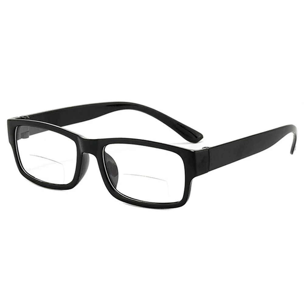Progressive Multifocal Reading Glasses Black Frame Classic Men Smart Adjustment Focus Reading Glasses Far & Near Reading Glasses