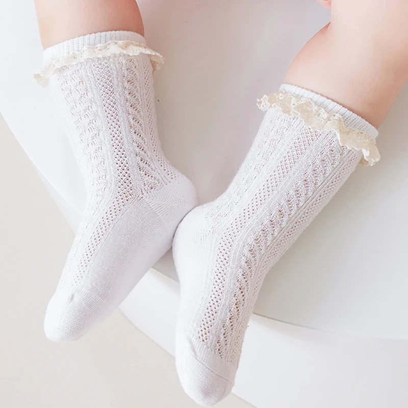 Adorable Infant Girls Ruffle Socks Perfect for Special Occasions like Baptisms Birthdays and Family Photoshoots