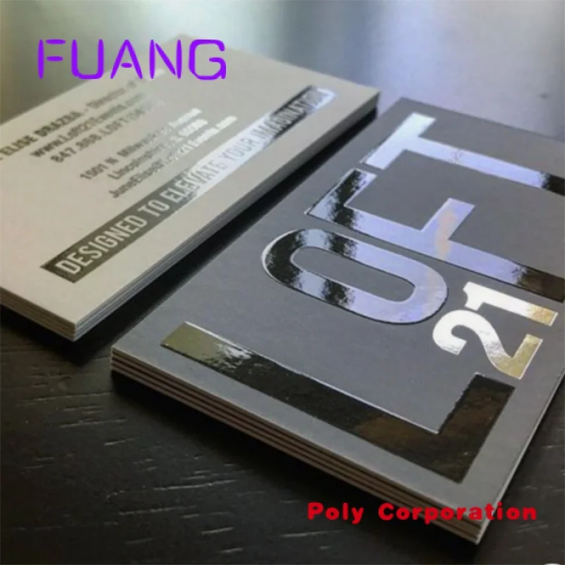 Custom  Elegant Customized Offset Printing Gold Silver Foil Business Cards , Matte Finishing Paper Custom Business Cards