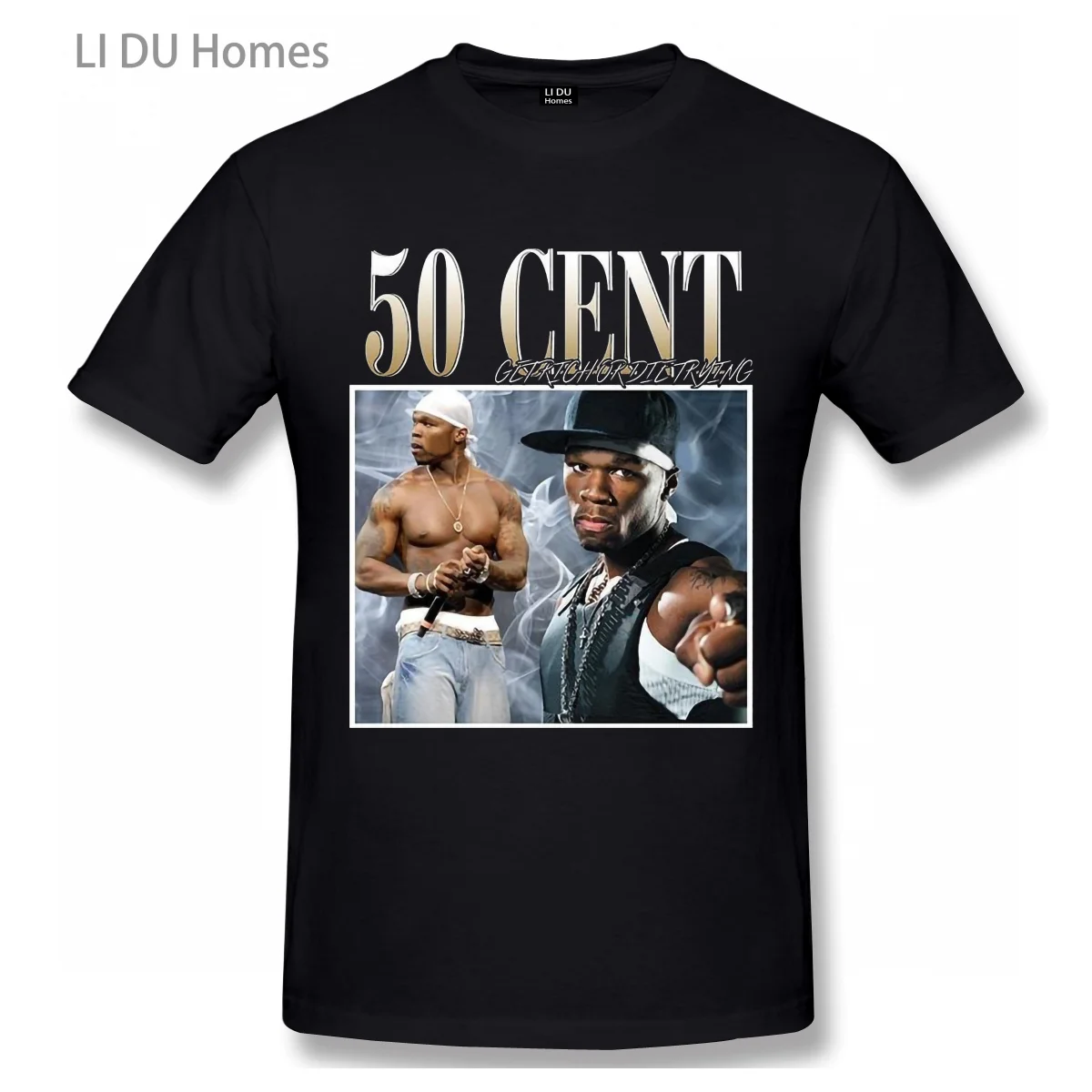 VINTAGE 50 CENT T Shirt Men/WoMen High Quality Cotton Summer T shirt ...