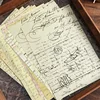 30 Sheets/pack Retro Classical Letters Maps Roses Literary Scrapbook Junk Journal Decorative Decoupage Paper Collages 1