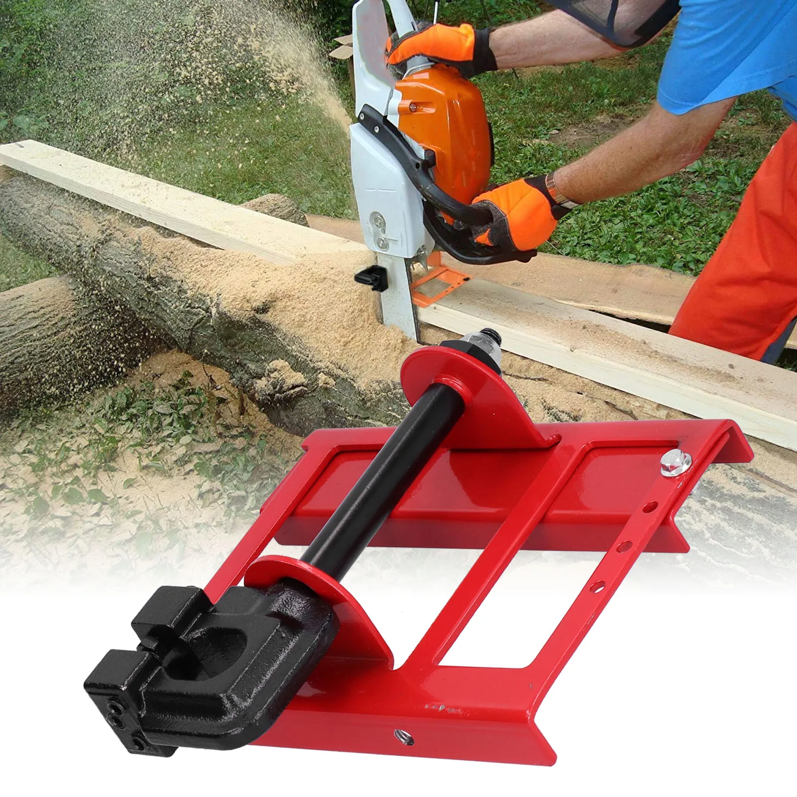 Chainsaw Mill Lumber Cutting Guide Vertical Mini Portable Wood Timber Milling Attachment