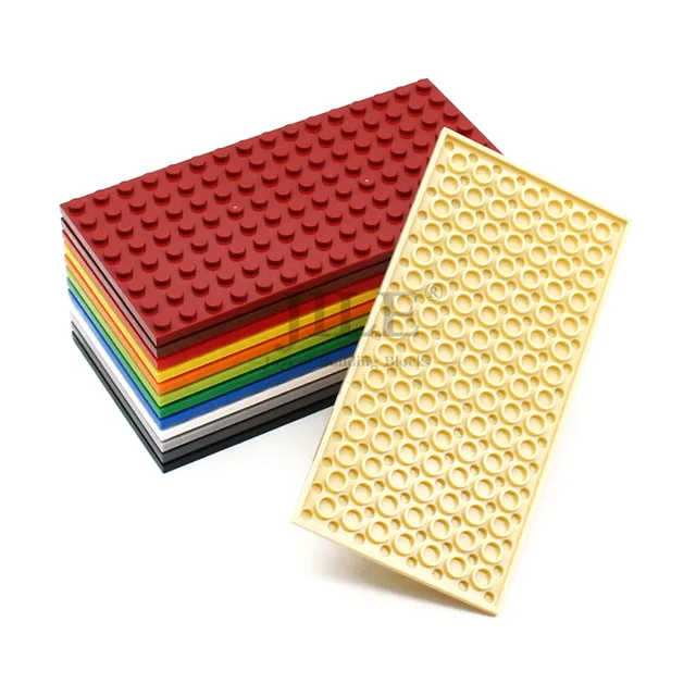 10pcs Moc Small Size Base Plate 8x16 92438 DIY Creative Enlighten Building Blocks Bricks Compatible with Assembles Particles 1