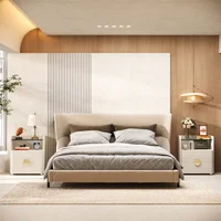 Tribesigns Nightstands, 2-Drawer Modern Night Stand with Open Storage Space, Wood Bed Side Table, Tempered Glasses End Table 6