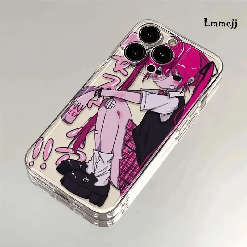 Japanese Cool Girl Soft TPU Phone Case - Stylish and Durable Protection