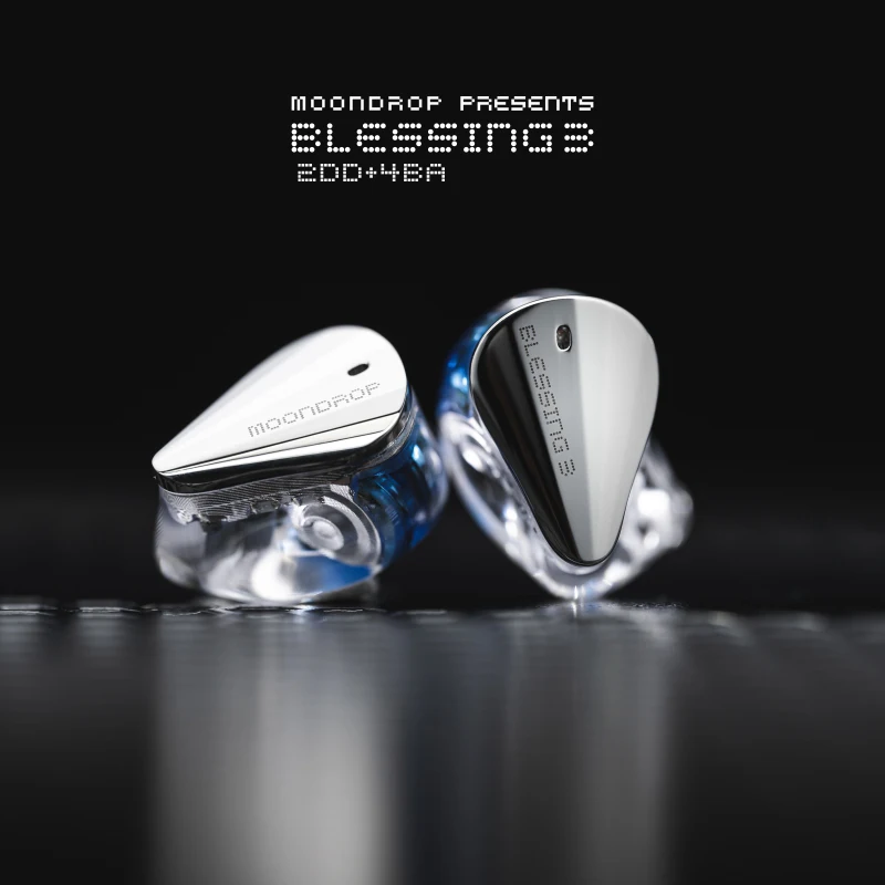 MoonDrop Blessing 3 2DD+4BA Earphones Hybrid In-ear Monitors 0.78
