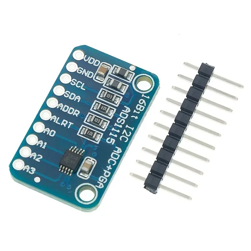 ADS1115 ADC Analog-to-Digital Converter Module with Programmable Gain Amplifier 16 Bit I2C 2.0V To 5.5V for Arduino Raspberry Pi image 1