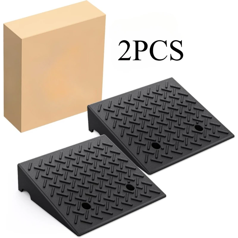 2pcs Car Ramps,Non-Slip Portable Ramps for Wheelchairs,Rise Channel Doorway Ramp Threshold Ramps for Doorways,Wheelchair f