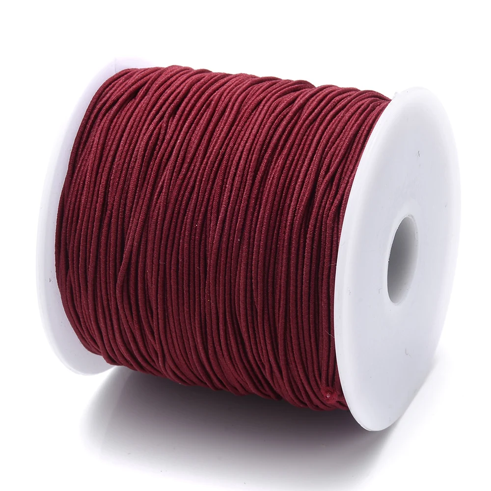 100 m/Rolle, 1 mm, farbiger Kern, gesponnenes elastisches Fadenseil, hohe Qualität und hohe Elastizität, DIY-Perlen-Elastikfaden für Schmuckhandwerk – Detail 13
