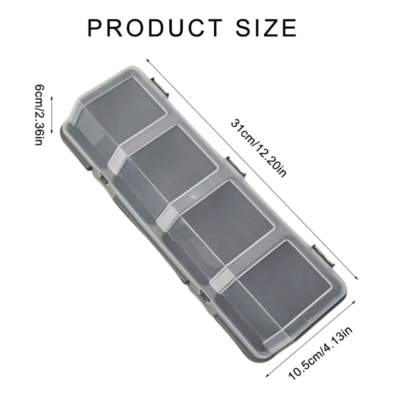 Transparent Lid Four Section Box For Convenient Viewing And Secure Storage Of Screws 37JD 3