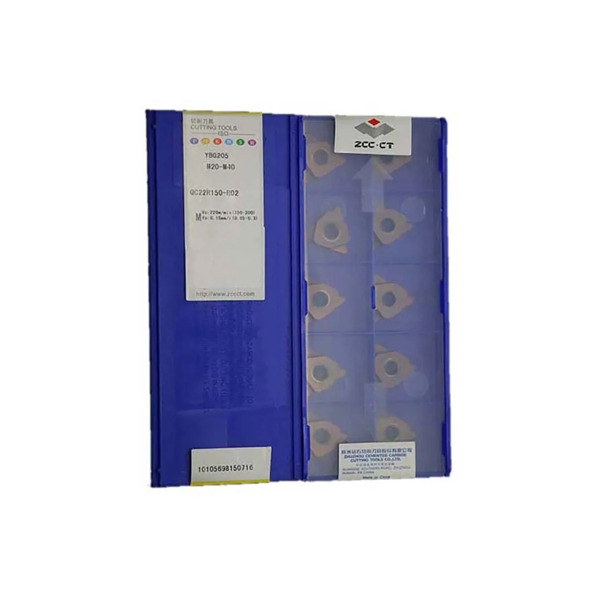 

ZCC CT 100% Original QC22R480 QC22R350 QC22R280 QC22R250 QC22R230 QC22R200 QC22R150 R04 YBG205 Grooving Tool Carbide Inserts