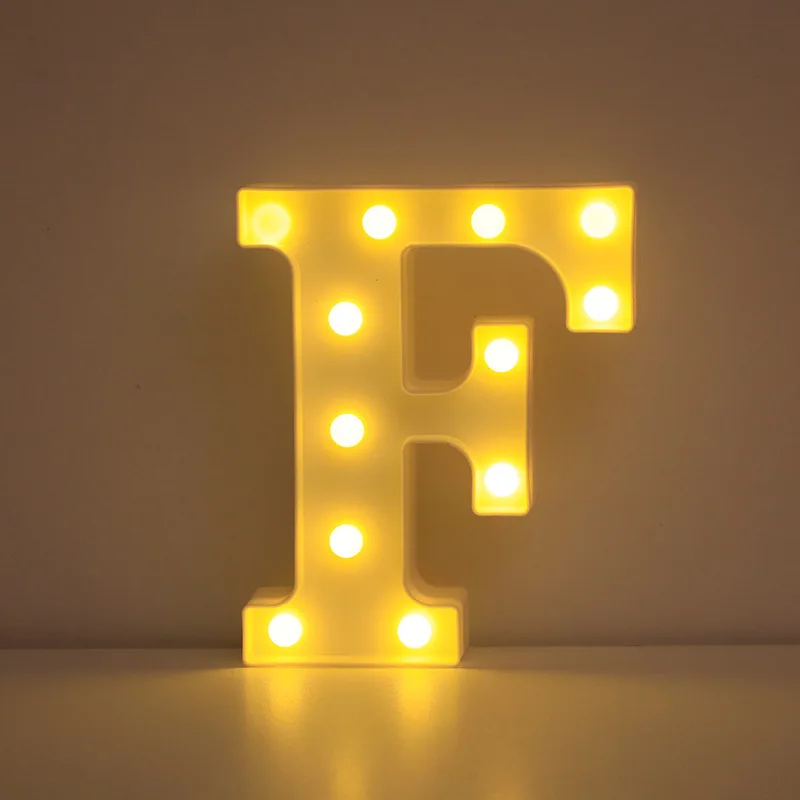 Illuminated LED Alphabet Letter & Number Lamp - Festive Night Light