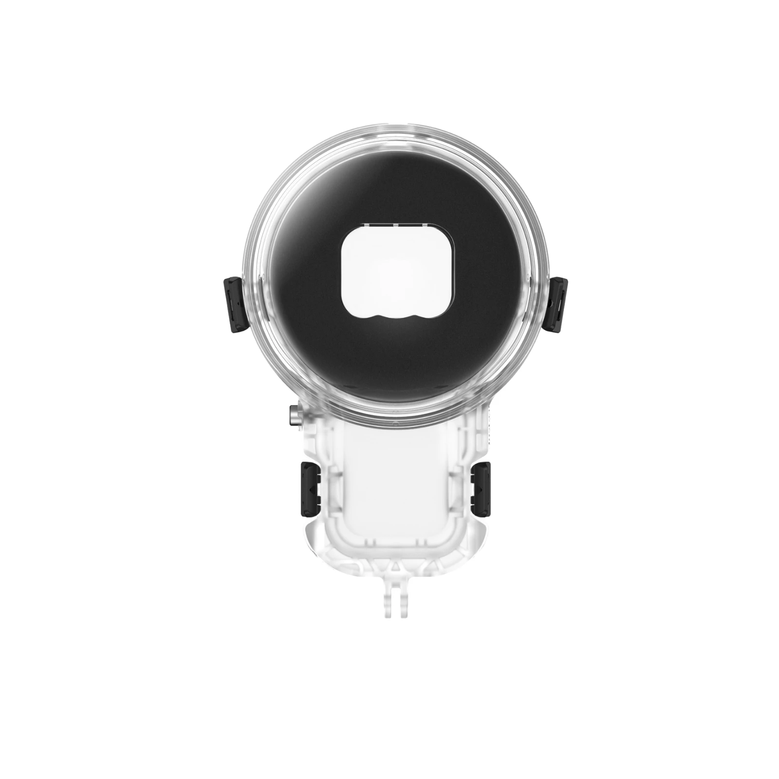 Boîtier de plongée étanche Insta360 X5 Pro 50m avec ses joints et verrouillages de sécurité visibles.