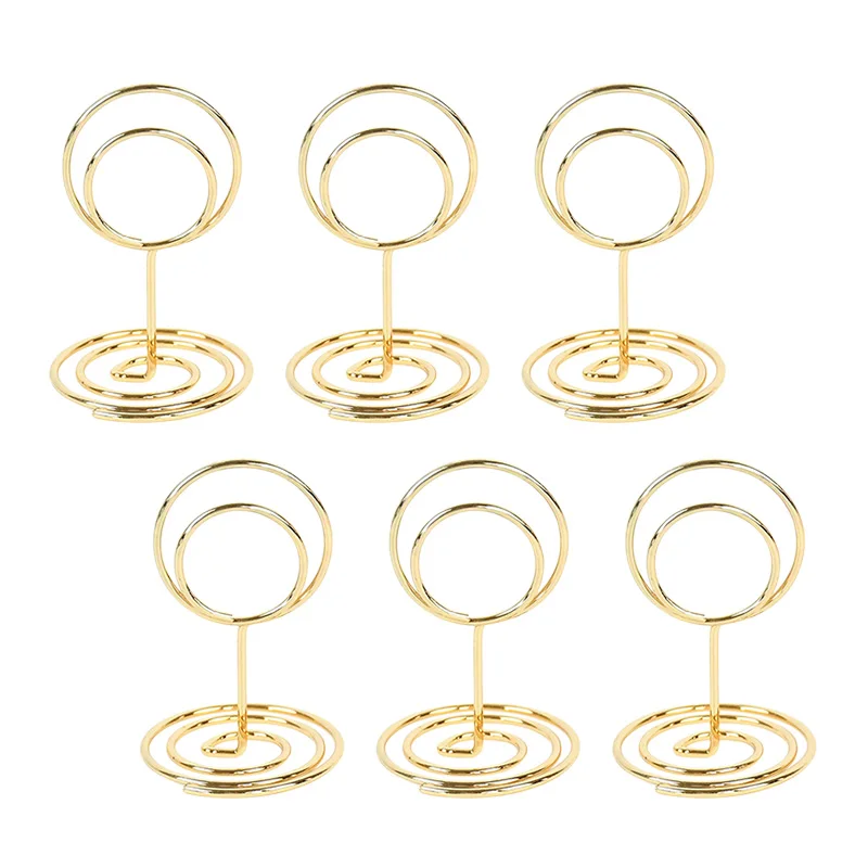 Metal Place Card Holders 10pcs for Wedding Party Home Decoration