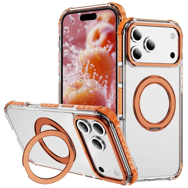 Rotating Magnetic Ring Stand iPhone Case 1