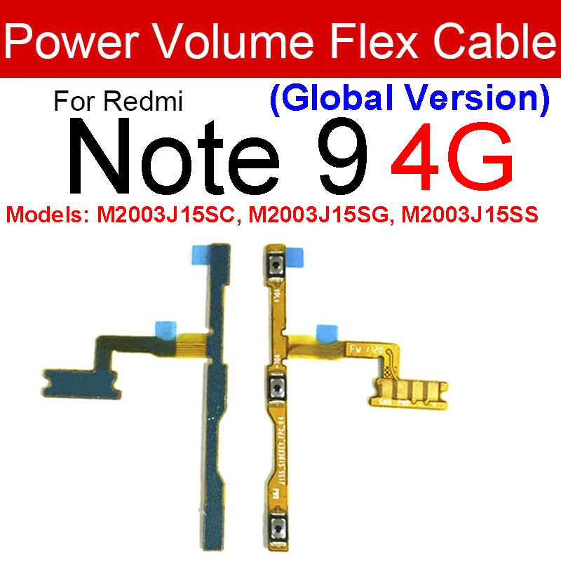 Flex Volume Xiaomi redmi note 9t