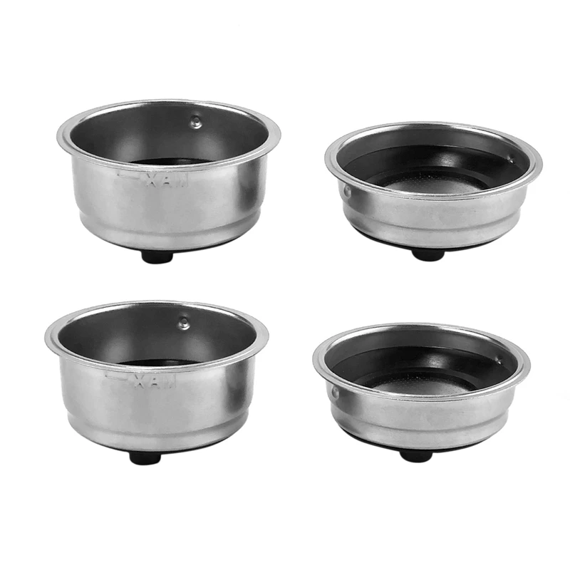 

Friendly Detachable Stainless Steel Coffee Filter Basket Strainer Coffee Machine Accessories For Home Office(4 Pack)