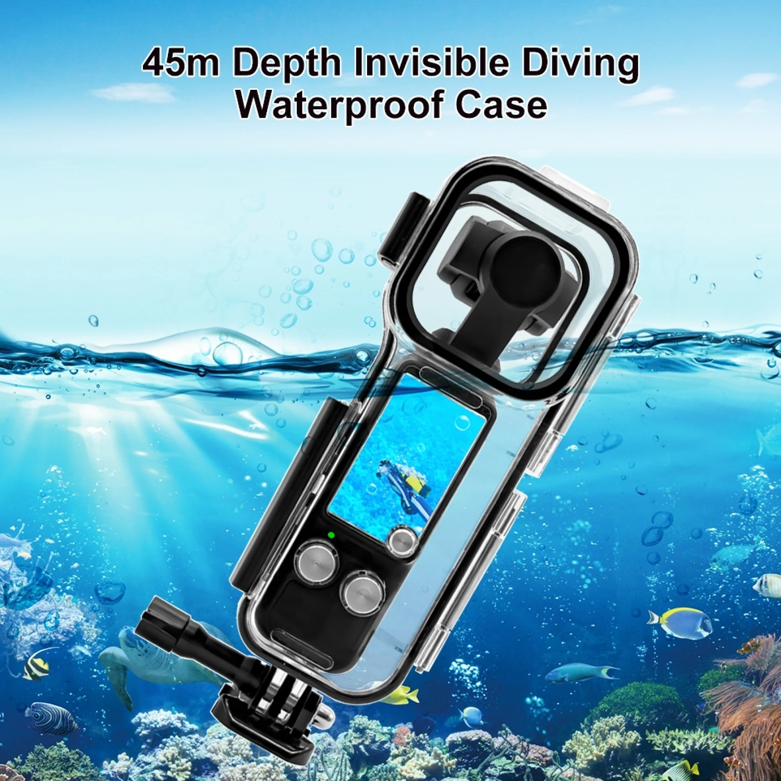 For DJI Osmo Pocket 3 Diving Cover 45m Underwater Waterproof