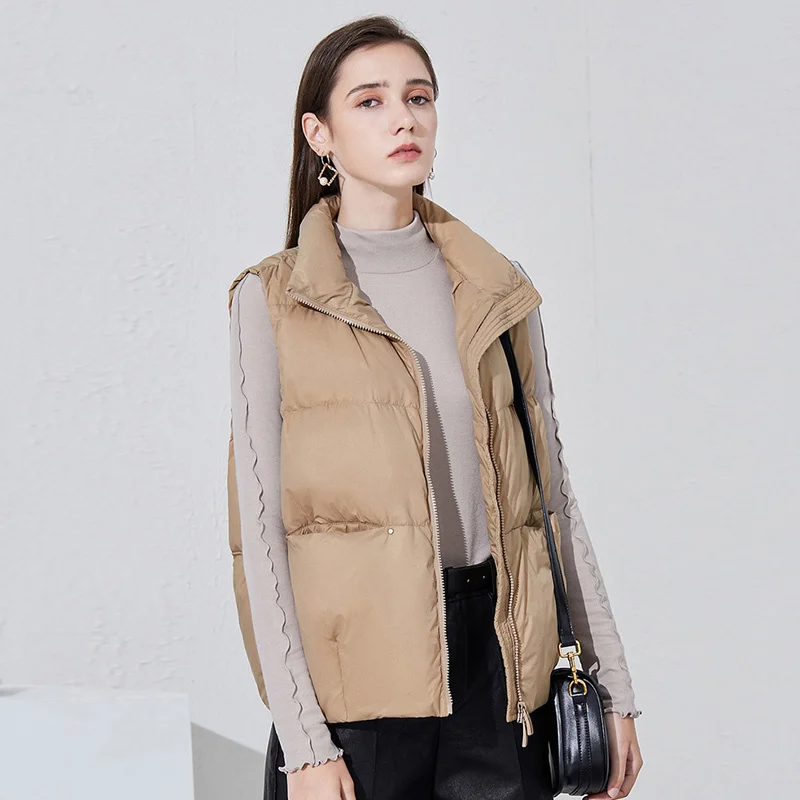 

2023 Down Vest Women Ultra Light Lagabogy Gilet 90% Duck Down Jacket Waistcoat Female Windproof Lightweight Sleeveless Coat