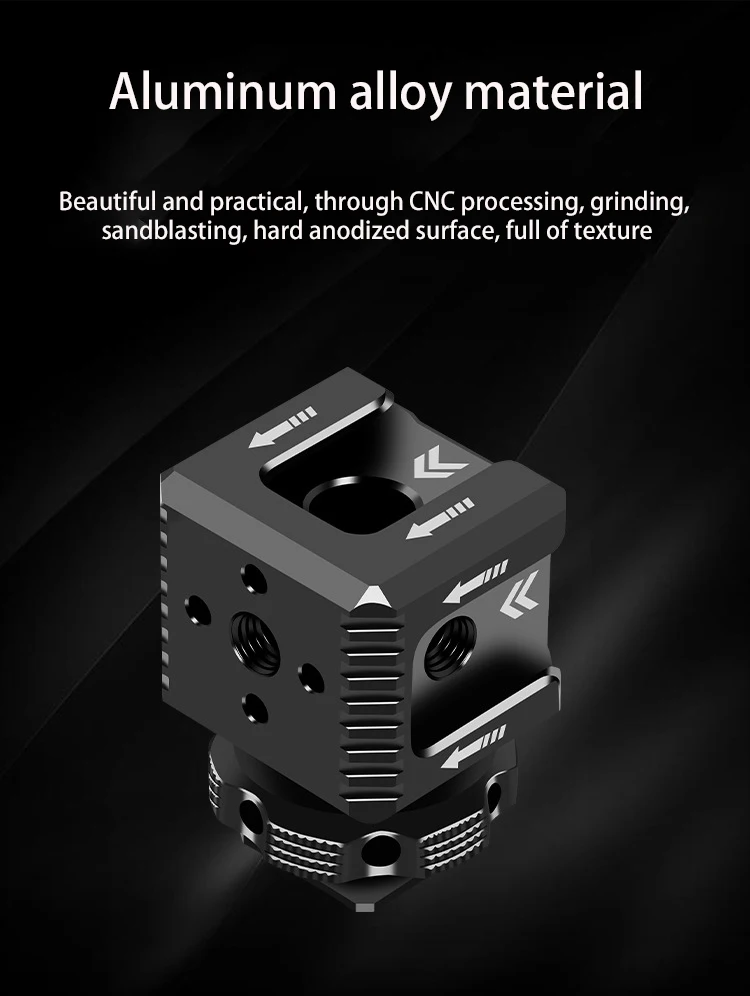 Description Picture 5 of itemUniversal Cold Shoe Three Head Hot Shoe Mount Adapter 1/4" Screw Mounting Hole for Digital Camera/Microphone/ Flash Light/LCD