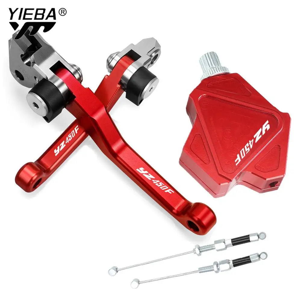 

For YAMAHA YZ450F 2001 2002 2003 2004 2005 2006 2007 Dirt Bike CNC Brake Clutch Levers Stunt Clutch Pull Cable Lever Easy System