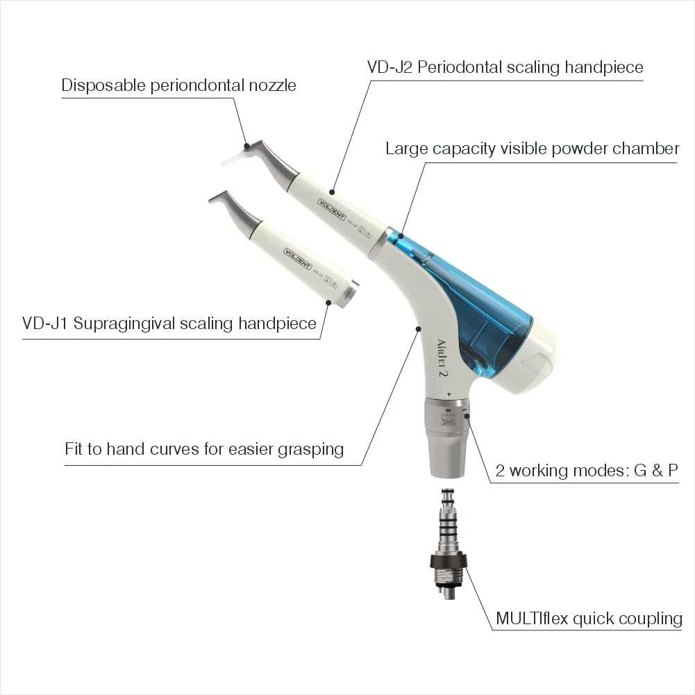 Dental Air Polisher Teeth Whitening Spray Sandblasting Machine Air Flow Prophy Unit Jet 4 Hole kavo quick connect Dentistry Tool teeth whitening kit