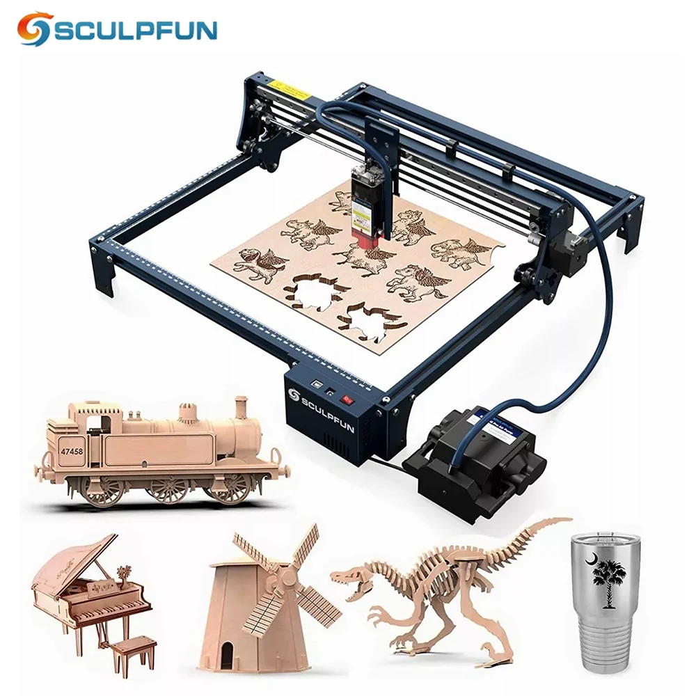 

SCULPFUN S30 PRO MAX 20W Laser Engraver 30L/min Automatic Air Assist Replaceable Lens Engraving Machine for Wood Metal Acrylic