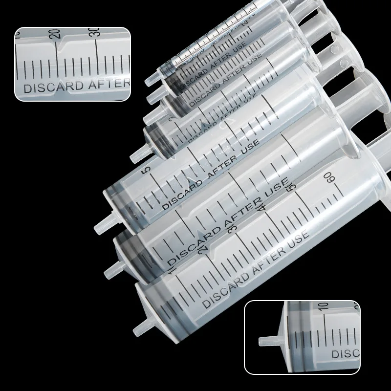 20ml Plastic Needle-Free Disposable Syringes Syringes Without Needle Kitchen Tools Syringe Glue Pet Feeding Needle Syringe 20pcs