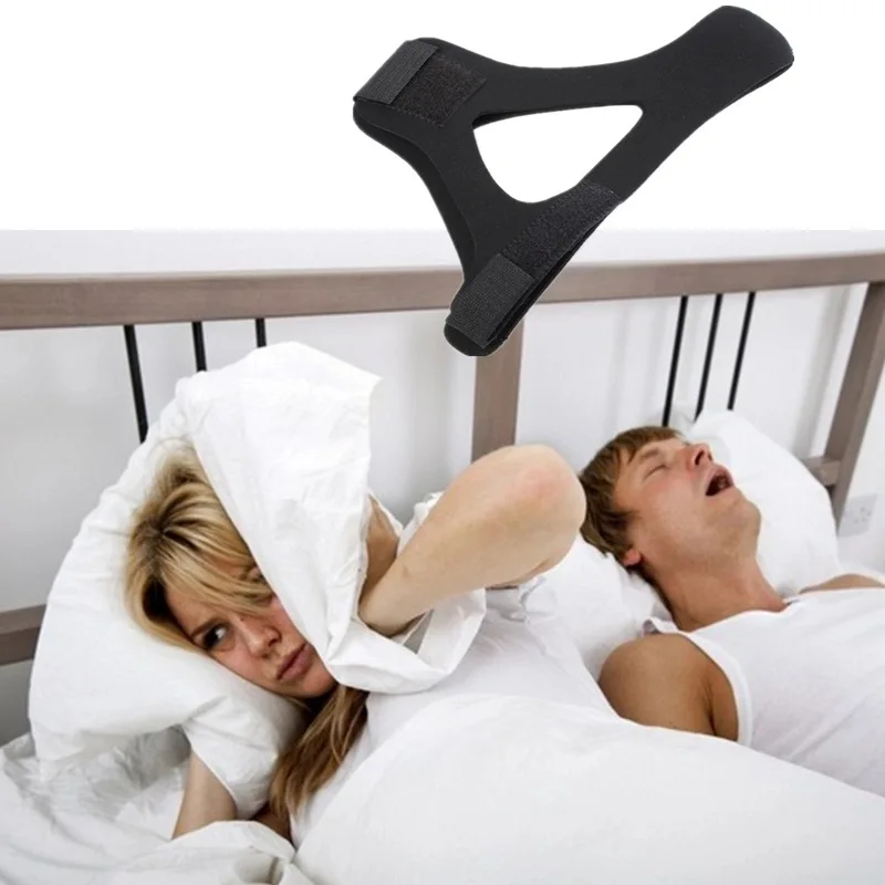 Neoprene Anti Snore Stop Snoring Chin Strap Belt Anti Apnea Jaw Solution Sleep Support Apnea Belt Adjustable Sleep Care Tool