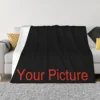 Your Picture Blanket Cover Coral Fleece Plush Customized DIY Print on Demand Dropshipping Warm Throw Blankets for Bed Bedspread 1