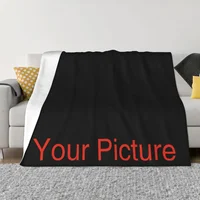 Your Picture Blanket Cover Coral Fleece Plush Customized DIY Print on Demand Dropshipping Warm Throw Blankets for Bed Bedspread 1