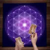 Mandala Flower Of Life Tarot Tablecloth Altar Cloth Pagan Witchcraft Divination Oracle Card Pads Galaxy Tarot 5
