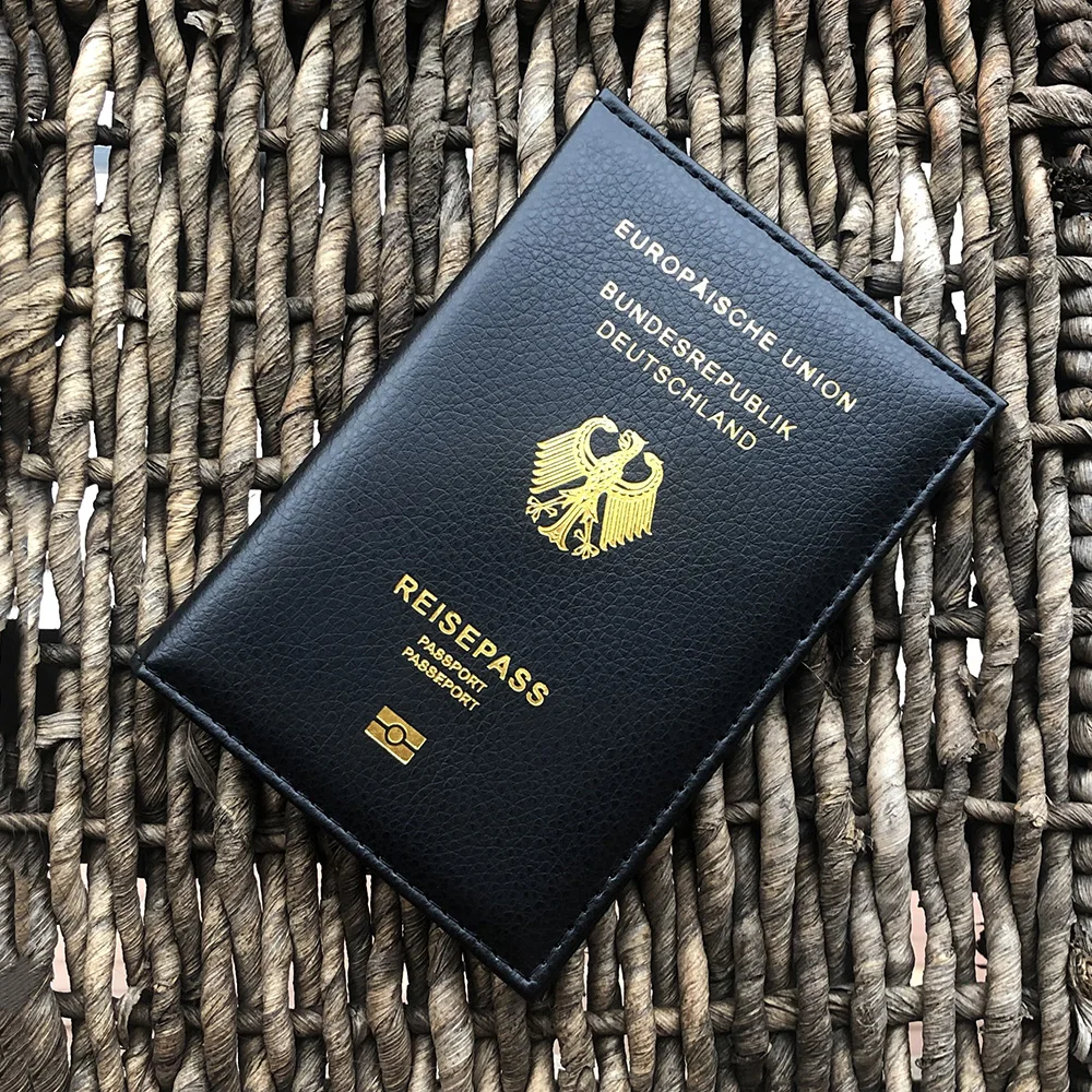 Personalized Customize German Passport Cover with Names Pink Germany