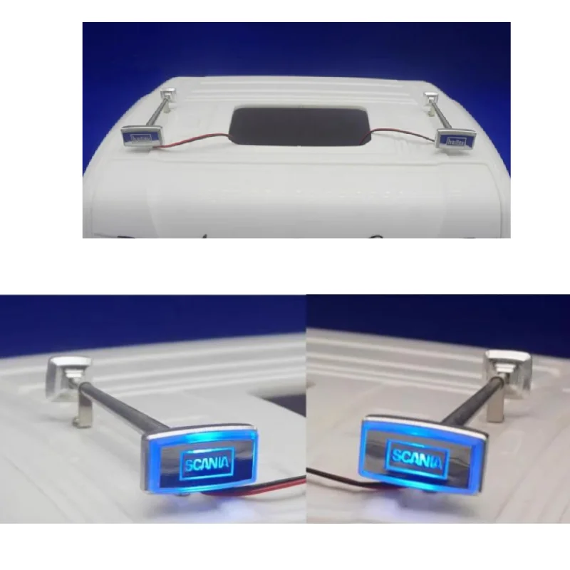 Hadley Horn Led Logo Light Air Horn Lamp Per Tamiya 1/14 Rc Truck Scania 770S 56371 Volvo Tractor Rc Trailer Lesu Tamiya Parts